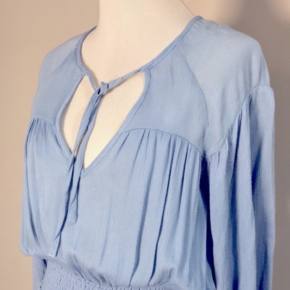 Style Rack Women’s Baby Blue Long Sleeve Blouson Mini Dress Size Small - Picture 3 of 8